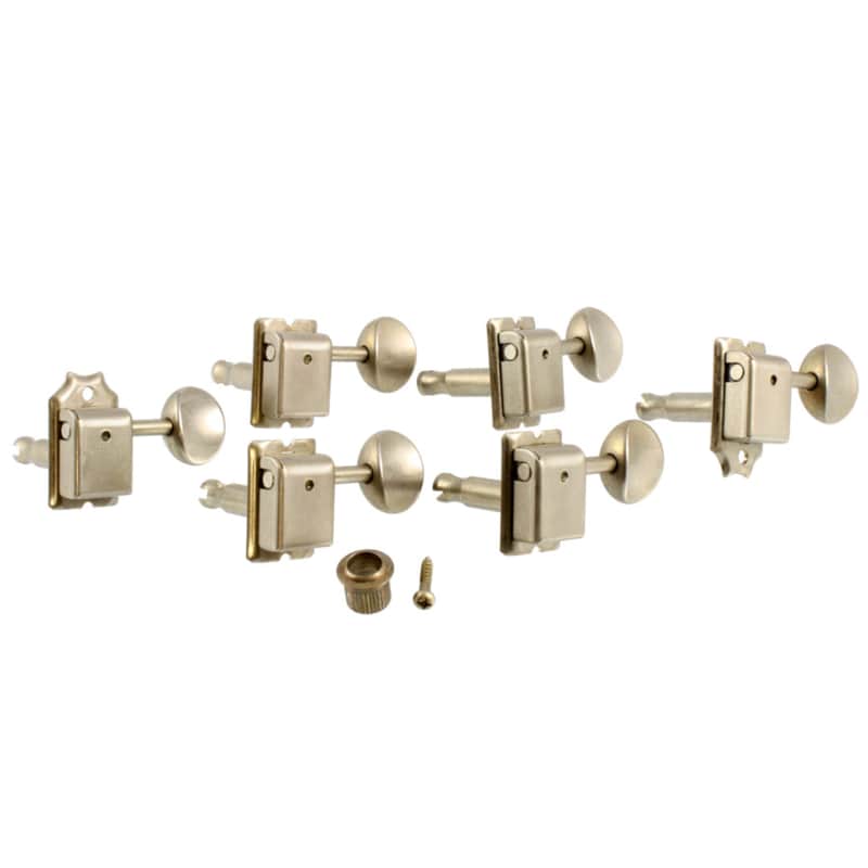 Gotoh Vintage Style Staggered Tuners 6-In-Line SD91 Nickel TK-7880-001 image 1