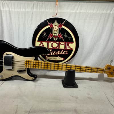 Fender USA Custom Shop '57 Precision Bass jrn Journeyman 4-string P-Bass with COA + Case 2020 - Black / Maple neck - relic'd image 2