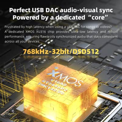 FiiO M33 R2R Portable HiFi Music Player, Snapdragon 680, 8GB RAM + 128GB Storage, True R2R DAC, XMOS XU316 USB Audio, 1100mW Balanced Output, AUTO EQ, 5.5” Full HD Display (Vintage Gold) image 4