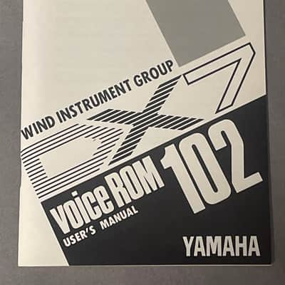 Yamaha vrc-102 wind instrument group DX7 dx5 dx1 Data ROM Cartridge image 4