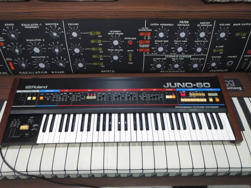 Roland Juno-60 with Tubbutec midi + controller + hardcase, FULLY RESTORED, MINT! image 1