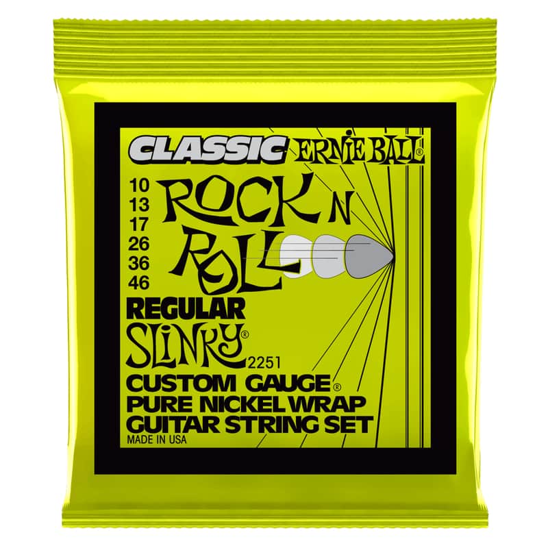 Ernie Ball 2251 Regular Slinky Classic Rock N Roll Pure Nickel Electric Guitar Strings 10–46 image 1