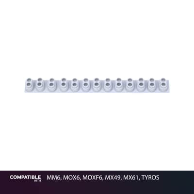 Yamaha 13-Key Rubber Contact Strip for MM6, MOX6, MOXF6, MX49, MX61, TYROS