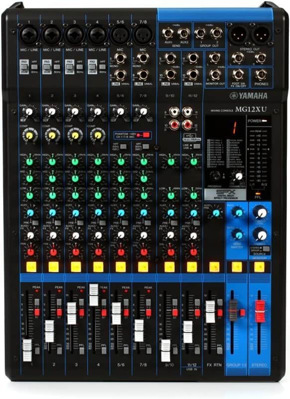 Yamaha MG12XU 12-channel Mixer with USB and Effects image 1