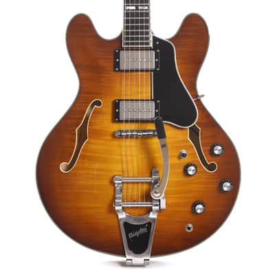 Eastman T486B Thinline Goldburst w/Seymour Duncan Pickups & Bigsby image 1