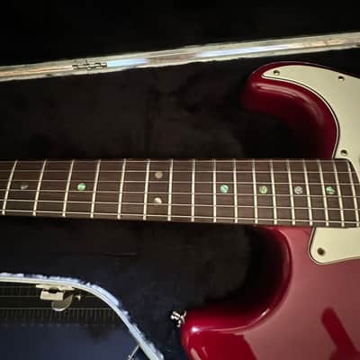Fender American Deluxe Fat Stratocaster HSS with Rosewood Fretboard 1999 - 2001 - Crimson Transparent image 5