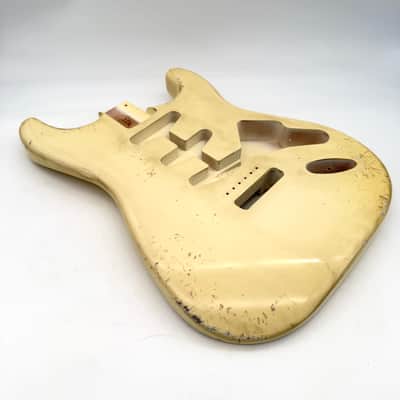 MJT Stratocaster Body Alder Relic Nitro Vintage White mjt6648 image 3