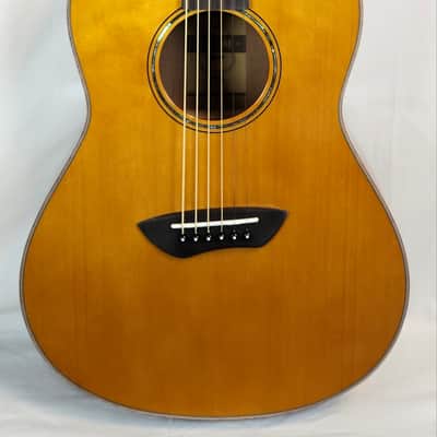 Yamaha CSF3M All-Solid Parlor Guitar, Piezo Pickup, Vintage Natural, W/Bag image 10