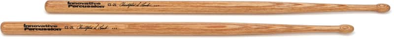 Innovative Percussion CL-2L Christopher Lamb Model #2 Concert Snare Drumsticks - Laminated Beech - Elongated Oval Bead (3-pack) Bundle image 1