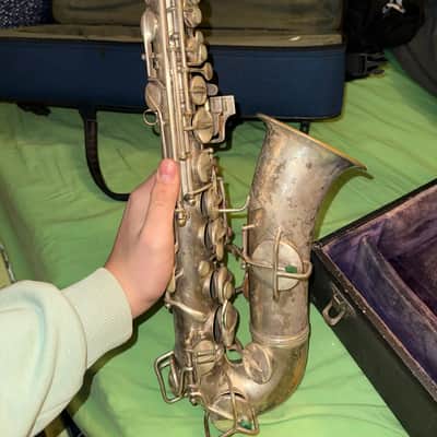 Conn Chu Berry New Wonder I 1924 - argento con gold wash bell image 1