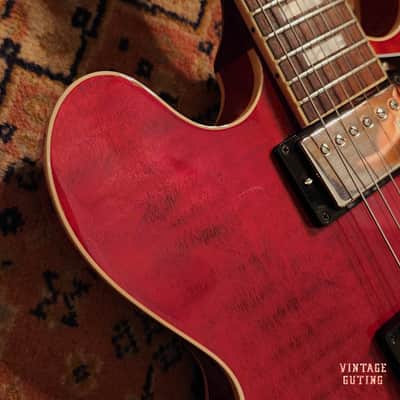 2023 Gibson ES-335 Figured Sixties Cherry w/ OHSC | Block Inlay, Figured Top image 4