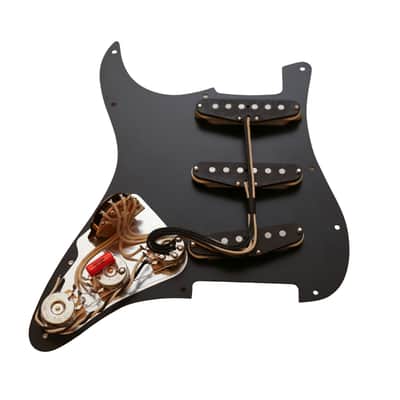 Polaris Loaded Stratocaster Pickguard with Handwound Alnico 3 Pickups, CTS Pots, Orange Drop Capacitor, and Switchcraft Jack image 5