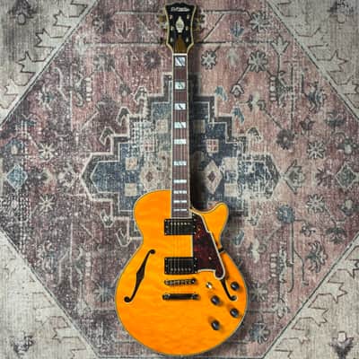 2022 D’Angelico Excel SS XT Vintage Natural Quilt Semi-Hollowbody Electric Guitar W/ Original Hardshell Case! image 5