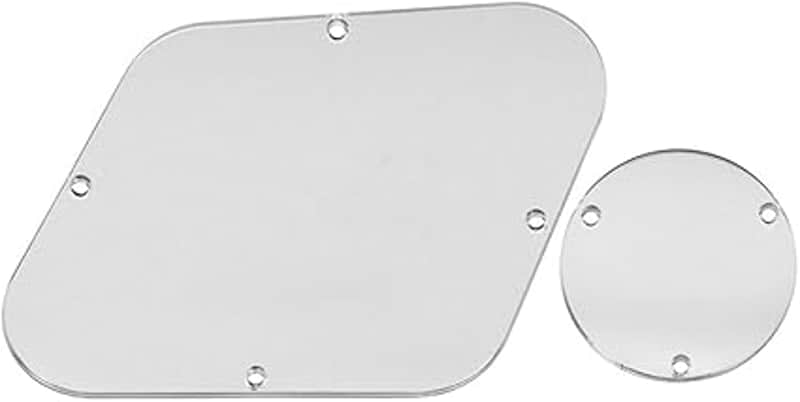 LP Control Back Plate and Switch Plate Cavity Cover Pickguard for China Made Epiphone Les Paul Clear image 1