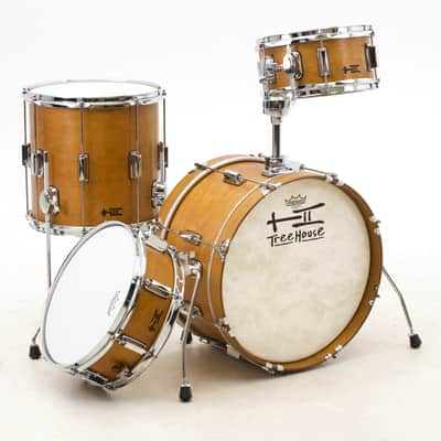TreeHouse Custom Drums 4-piece Plied Maple Drumset 11-13-18-SD "Odd Bop" image 7