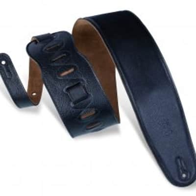 Levy's M4GF-BLK 3.5" Garment Leather Bass Strap image 1