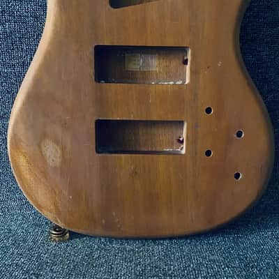 Solid Okoume Wood Bass Guitar Body image 5