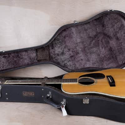 Jagard JD-80 Acoustic Guitar MIJ 1970's Natural Vintage Made in Japan w/ Hard Case image 2