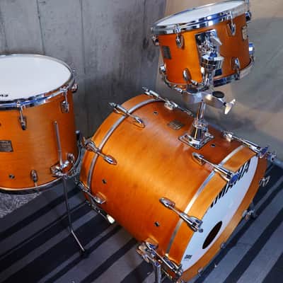 Yamaha Maple Custom Absolute JAPAN drum set 8x12 13x14 16x20 - Vintage natural image 4