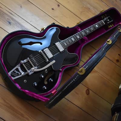 1973 Gibson ES-335 Custom Colour Factory Black w/Bigsby MOD – T-Tops & OHSC, RARE image 7