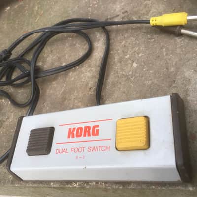 Korg DUAL FOOT SWITCH S-2 80’s - Silver image 1