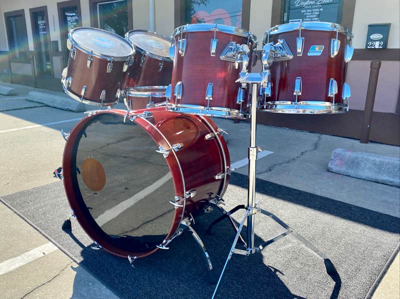 Ludwig Classic Maple 6ply Series 90's USA Mahogany Natural Finish. image 1