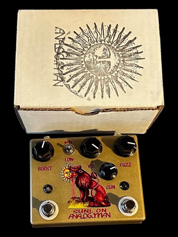 Analogman Sun Lion Fuzz Booster Pedal | Reverb