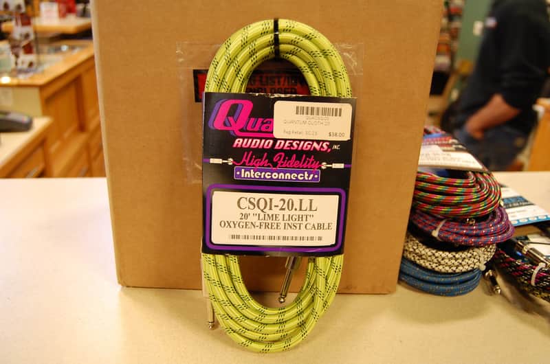 Quantum Audio Designs 20 ft. Cloth Covered Guitar Cable image 1