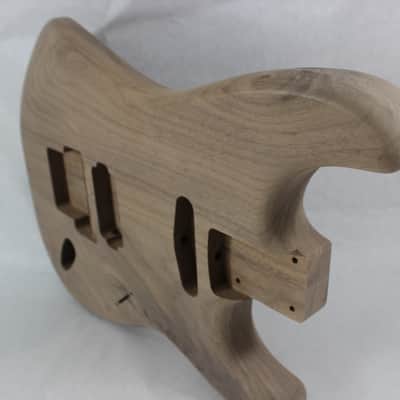 Unfinished Walnut HxS guitar body - fits Fender Strat Stratocaster neck Floyd Rose J1624 image 6