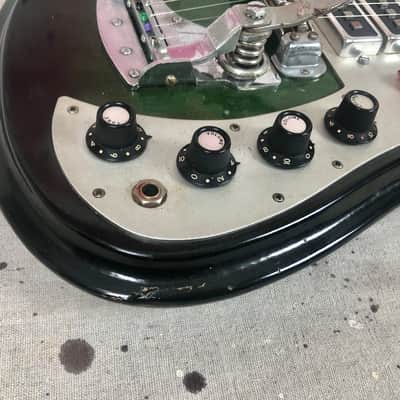 Vintage Teisco K-3L Sharkfin Circa 1960's Dark Greenburst Needs TLC & Repair K3-L image 16