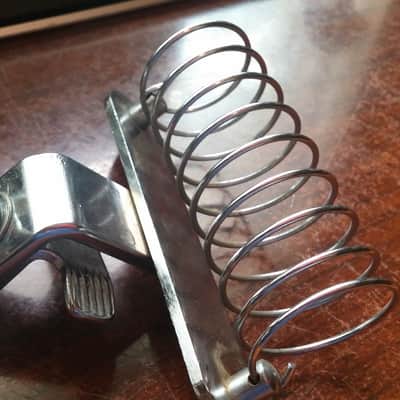 VINTAGE Pearl Hoshino Bass Drum Hoop Mount Stick Holder MIJ MADE IN JAPAN 60s Chrome VERY NICE !!! image 7