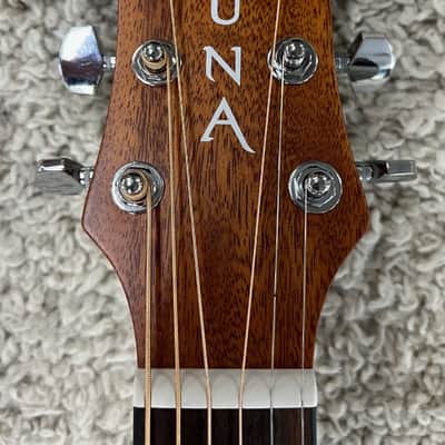 Luna Wabi Sabi Dreadnought Satin Finish Solid Spruce Top Acoustic Guitar image 5
