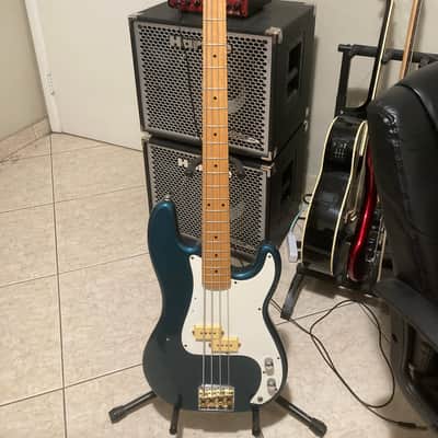 Hondo Deluxe Series 830 Bass 1980s Metallic Blue image 4