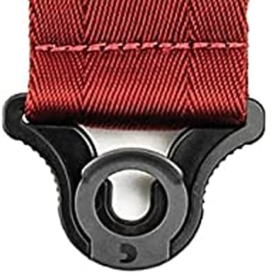 D'Addario 50BAL11 Auto Lock Guitar Strap - Bood Red image 2