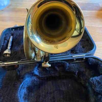 Jupiter SPT-416 Pocket Trumpet 1990-2000 - Brass lacquer image 4