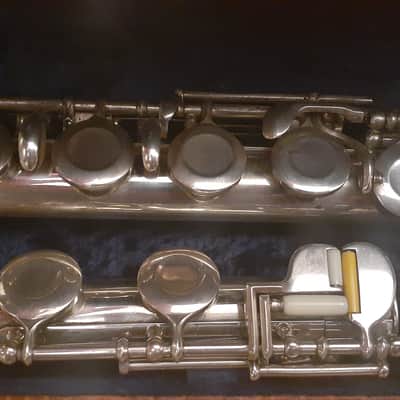 RARE Philipp Hammig Sinfonia Pre-Professional German Silver C Flute Reform Wave Headjoint Adler Wing Offset-G High G/A Trill C#/D# Foot Rollers Split-E image 4