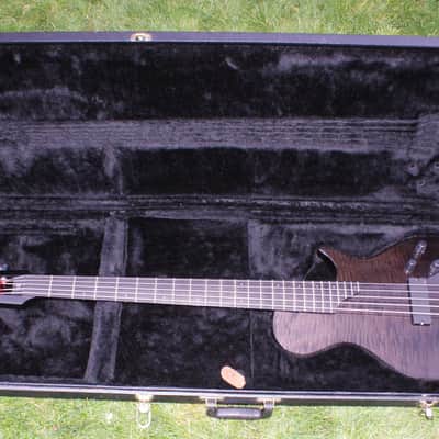 2002 Steinberger Bolin NS 5 String Bass, Black Flamed Maple & OHC image 15