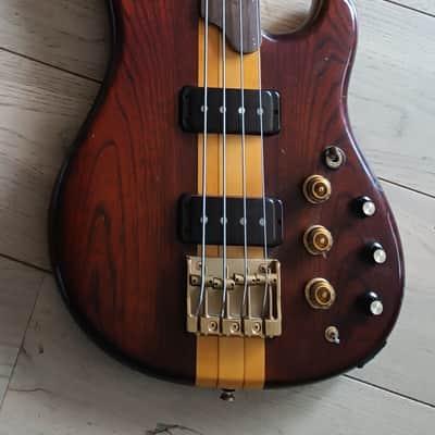 Ibanez Musician MC-924H AJ10 Alphonso Johnson Signature, Factory Hybrid Fretted & Fretless Bass, 1981 - Dark Satin image 5
