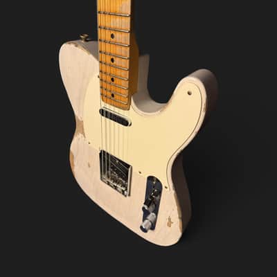 Fender Custom Shop '57 Telecaster Heavy Relic - Lightweight Ash - Josefina HW - 3,25kg 2022 - White Blonde image 9
