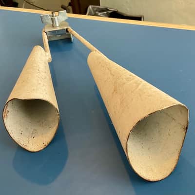 Metal Agogo Bells w/ Clamp - White image 2