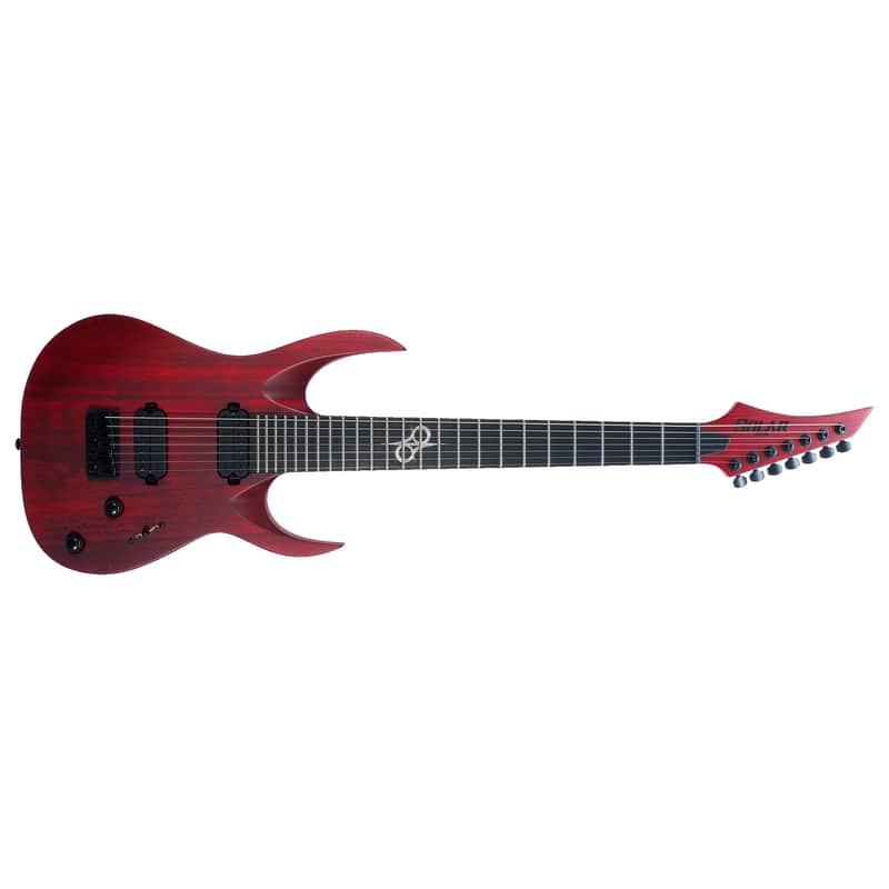Solar A2.7TBR SK- Trans Blood Red Matte Electric Guitar | Reverb