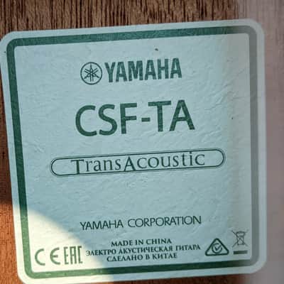 Yamaha CSF-TA TransAcoustic Parlor 2010s - Vintage Natural image 6