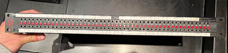 AVP 2X48 1RU Bantam Audio Patch Bay Black image 1