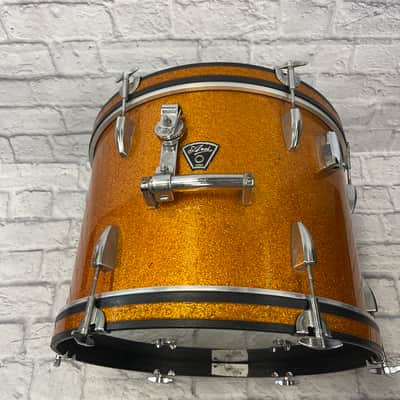 Arai 3pc 1970s Japanese Gold Sparkle Drum Set image 2