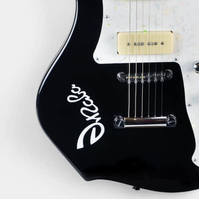 UNICA Style Black Custom Electric Guitar Soviet Era Reissue Rare USSR Retro image 5