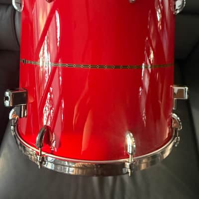 Tama Star Bubinga 18x16 Floor Tom - Solid Candy Red image 6