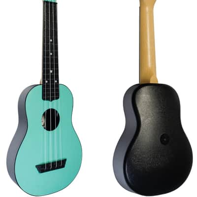 Flight TUS35 Light Blue Travel Soprano Ukulele New - plastic and a laminate linden top image 4