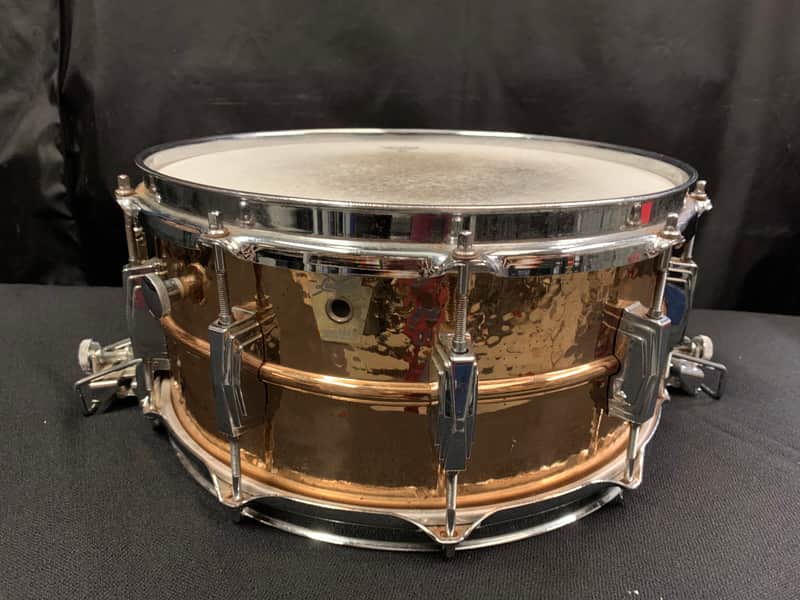 Ludwig LB556K Hammered Bronze Super-Sensitive 6.5x14" Snare Drum 1985 - 2016 image 3