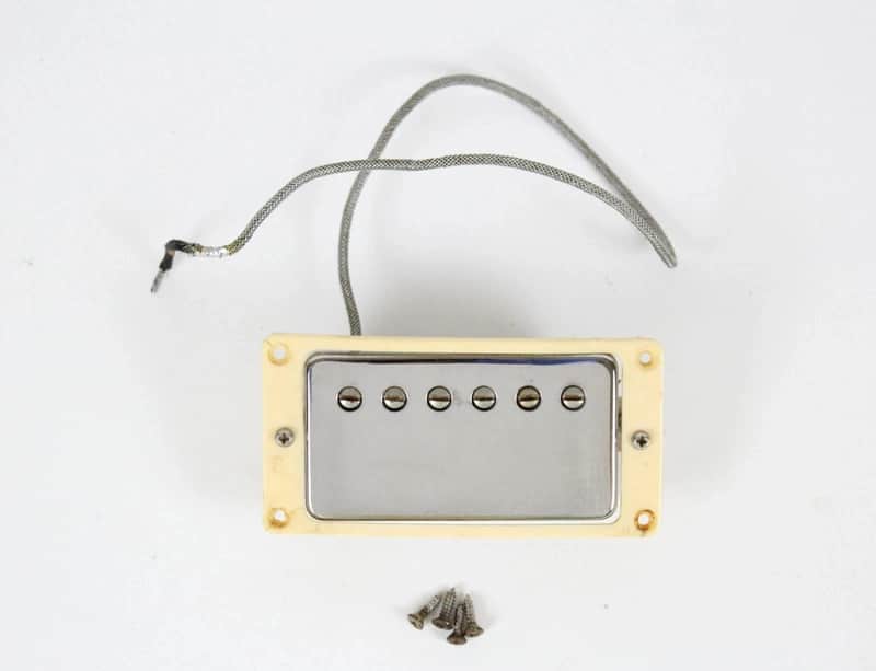 1985 Vintage Gibson Tim Shaw PAF Humbucker ~NECK~ Pickup Chrome USA PAT NO 1980s image 1
