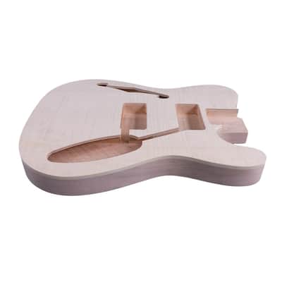 Telecaster Style Electric Guitar Body Semi Hollow, Mahogany image 6